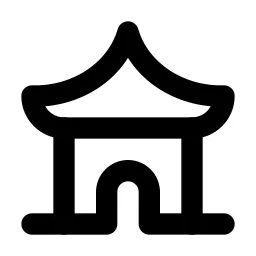 Building Pavilion Line Icon