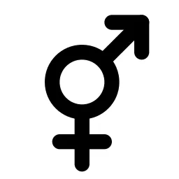 Gender Bigender Line Icon
