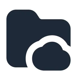 Folder Cloud Solid Icon