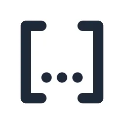 Braces Dots Solid Icon