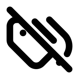 Tags Off Line Icon