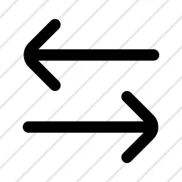 Arrow Left Right Sort Switch Horizonatl Icon