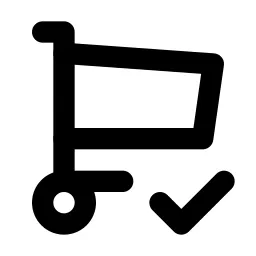 Shopping Cart Check Line Icon
