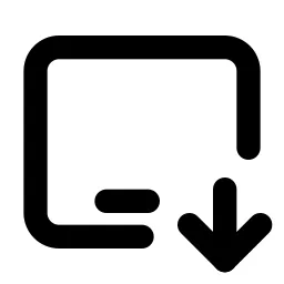 Device Ipad Horizontal Down Line Icon