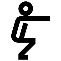 Squat Pose Icon