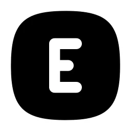 Square Rounded Letter E Icon