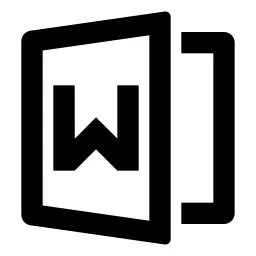 File Word 2 Line Icon