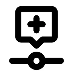 Timeline Event Plus Line Icon