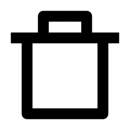 Delete Bin 7 Line Icon