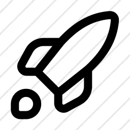Rocket Startup Launch Icon