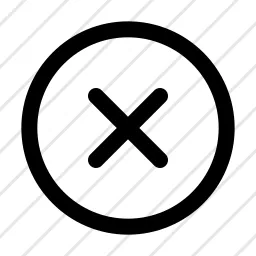 Circle X Close Checkbox Remove Icon