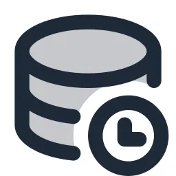 Data Clock Duotone Icon