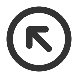 Arrow Up Left Circle Icon