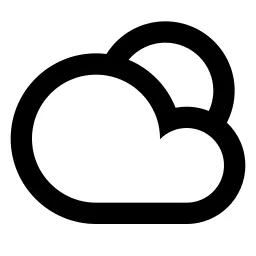 Sun Cloudy Line Icon