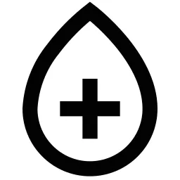 Plus Liquid Drop Icon