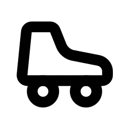 Roller Skating Line Icon