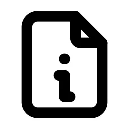 File Info Line Icon