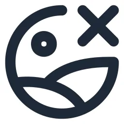 Image Circle Close Line Icon