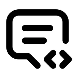 Message 2 Code Line Icon