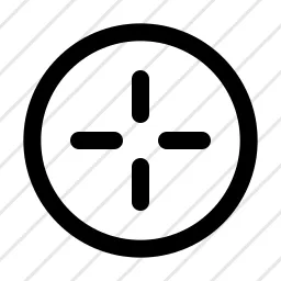 Target 1 Zoom Crosshair Icon