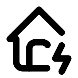 Home Bolt Line Icon