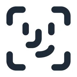 Scan Face Id Line Icon