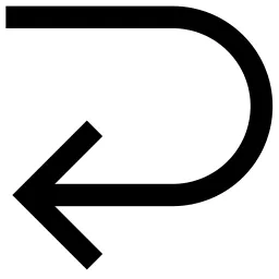 U Turn Arrow Left Icon