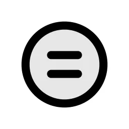 Circle Equal Duo Icon