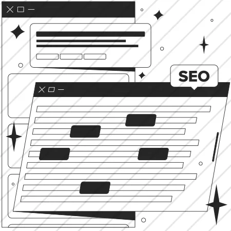 Abstract SEO Advertisement