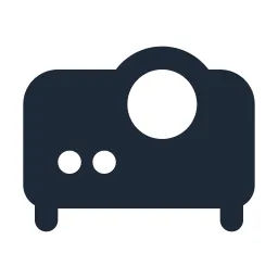 Beamer Solid Icon
