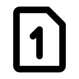 Device Sim 1 Line Icon