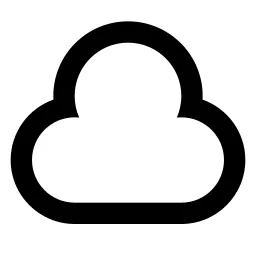 Cloudy 2 Line Icon