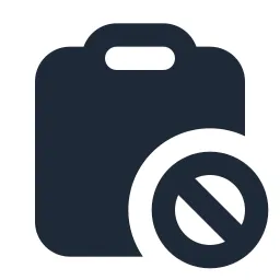 Clipboard Block Solid Icon