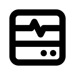 Device Heart Monitor Line Icon