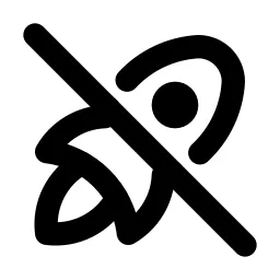 Rocket Off Line Icon