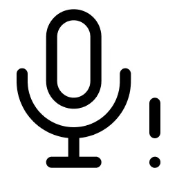 Microphone Warning Icon