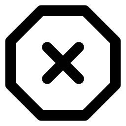X Octagon Icon