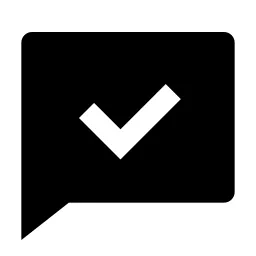 Chat Check Fill Icon