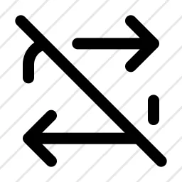 Arrows Repeat Right Left Off Repost Off Icon