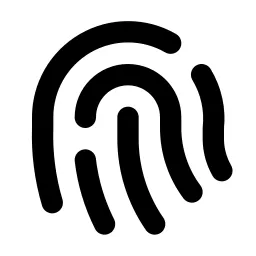 Fingerprint Line Icon