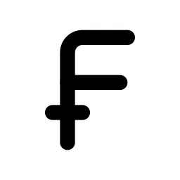 Currency Frank Line Icon