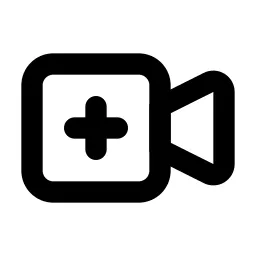 Video Plus Line Icon