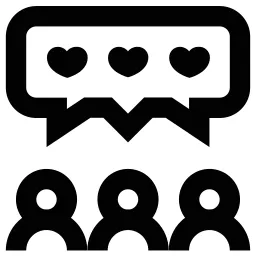 Heart Comment Group Icon