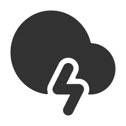 Cloud Lightning Fill Icon
