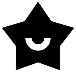 Star Smile Fill Icon