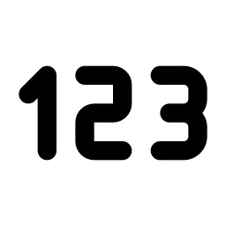 Number 123 Line Icon