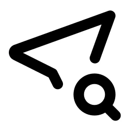 Location Search Line Icon