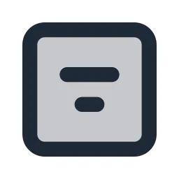 Align Center Box Duotone Icon