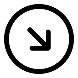 Arrow Down Right Circle Icon