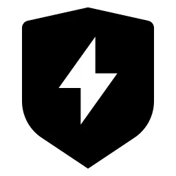 Shield Flash Fill Icon